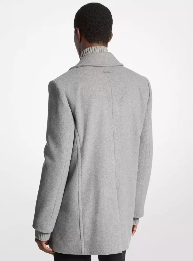 Płaszcz typu peacoat z mieszanki wełny Płaszcz typu peacoat z mieszanki wełny