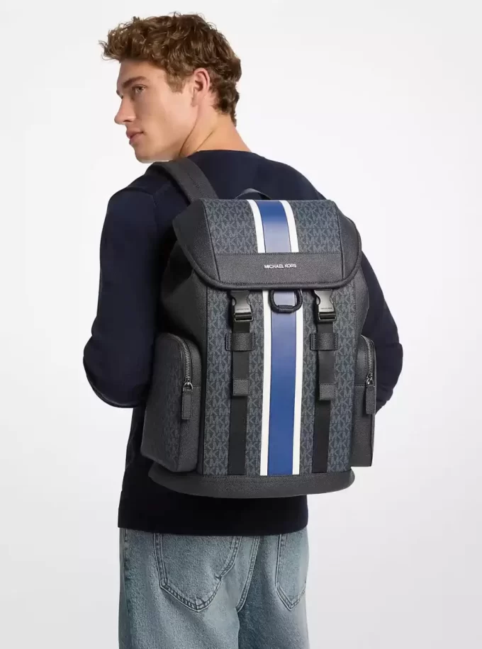 Plecak Cooper Medium Striped Signature Logo City Plecak Cooper Medium Striped Signature Logo City