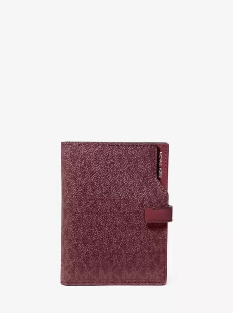 Portfel na paszport z logo Jet Set Signature