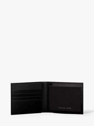 Portfel skórzany Cooper Saffiano z etui na paszport