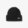 Prążkowana, elastyczna wełniana czapka beanie