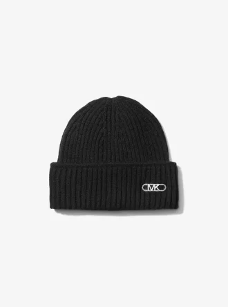 Prążkowana, elastyczna wełniana czapka beanie