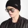 Prążkowana, elastyczna wełniana czapka beanie