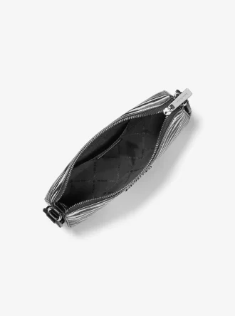 Średniej wielkości skórzana torba typu crossbody Jet Set z nadrukiem zwierzęcym i logo, z etui na Apple Airpods Pro®