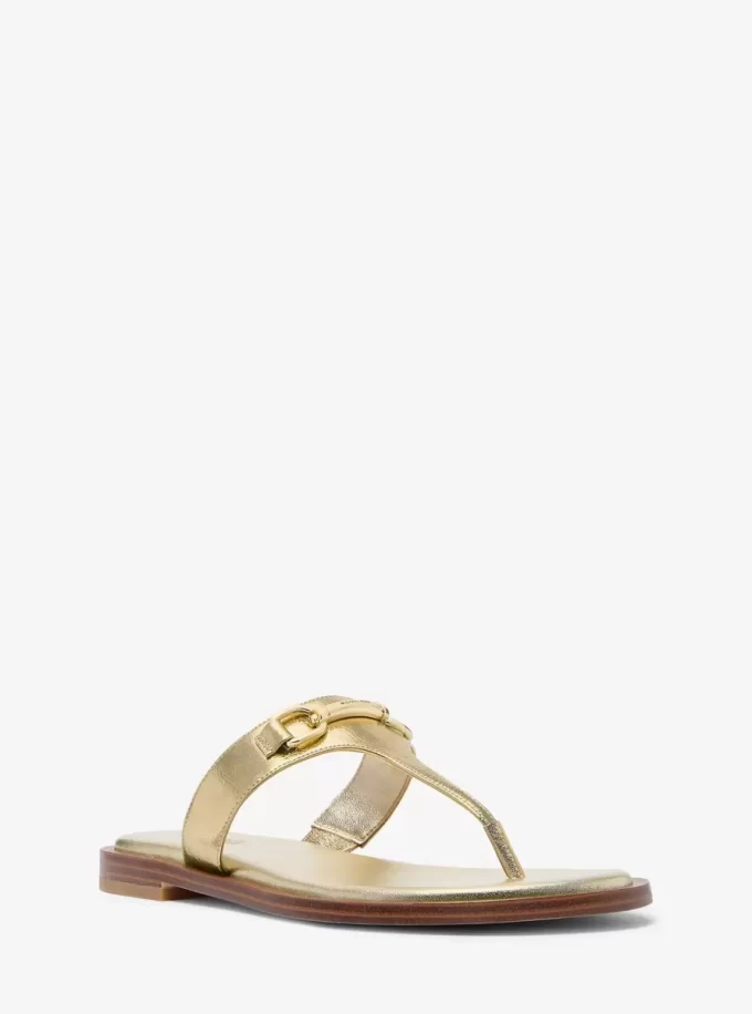 Sandały Carson Crackled Metallic Leather