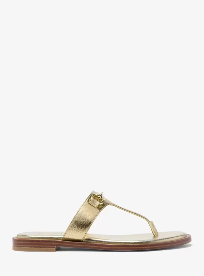 Sandały Carson Crackled Metallic Leather