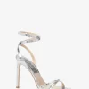Sandały Chrissy Metallic Python Embossed Leather Sandały Chrissy Metallic Python Embossed Leather