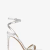 Sandały Chrissy Metallic Python Embossed Leather Sandały Chrissy Metallic Python Embossed Leather