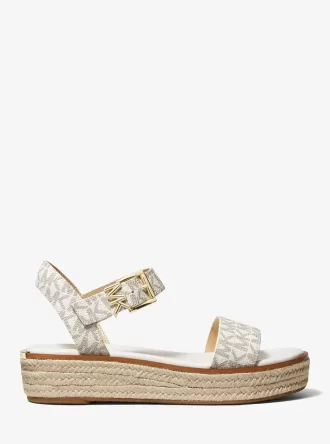 Sandały espadryle na platformie z logo Richie Signature
