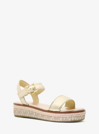 Sandały espadryle Richie Metallic Platform