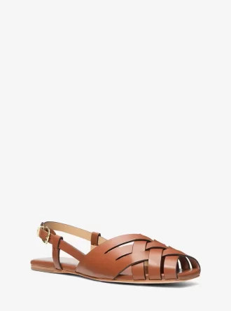 Sandały Irene Woven Leather Slingback