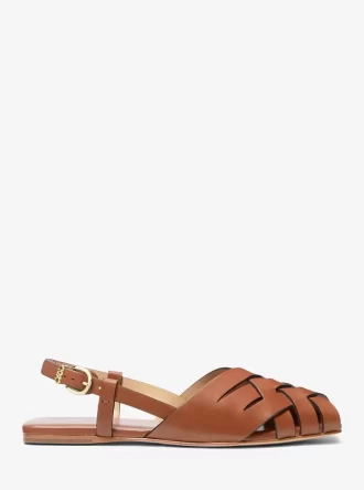 Sandały Irene Woven Leather Slingback