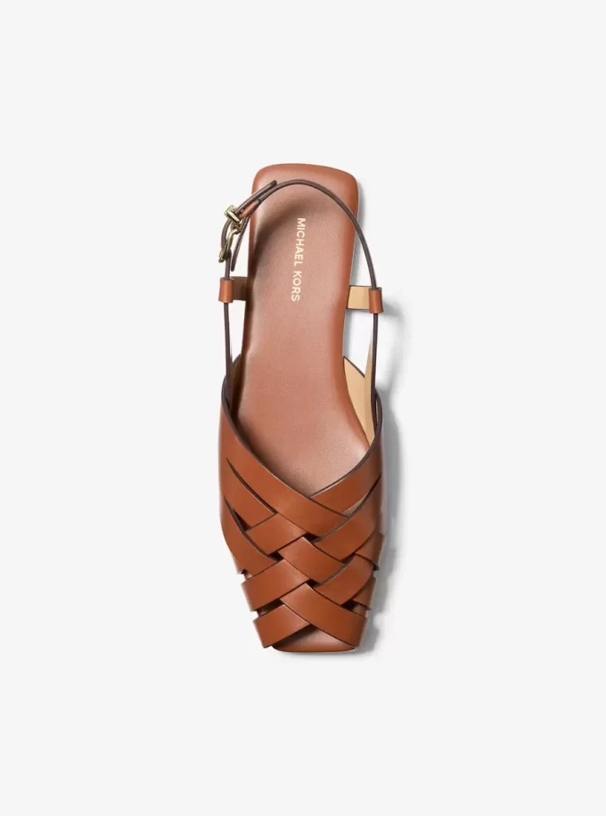 Sandały Irene Woven Leather Slingback Sandały Irene Woven Leather Slingback
