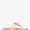 Sandały Jaden Crackled Metallic Leather Thong Sandal