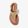 Sandały Mandy Metallic Leather T-Strap Sandały Mandy Metallic Leather T-Strap