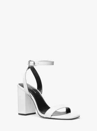 Sandały Merriam Leather Block Heel