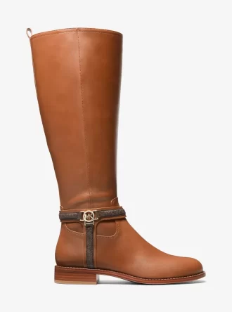 Buty skórzane Mindy z sygnowanym logo
