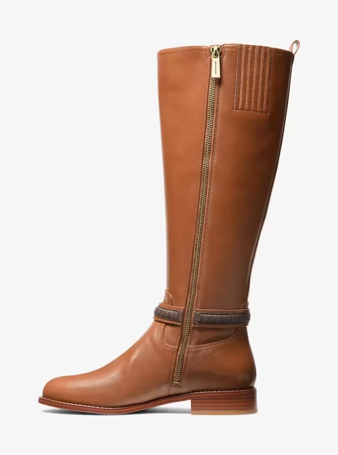 Buty skórzane Mindy z sygnowanym logo Buty skórzane Mindy z sygnowanym logo