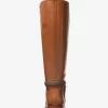 Buty skórzane Mindy z sygnowanym logo Buty skórzane Mindy z sygnowanym logo