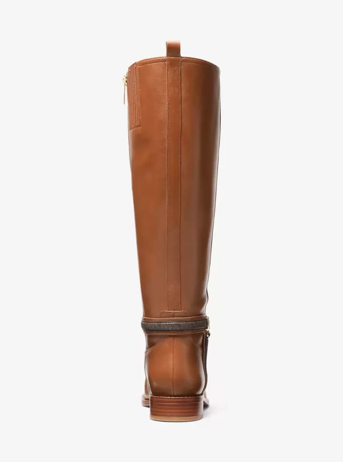 Buty skórzane Mindy z sygnowanym logo Buty skórzane Mindy z sygnowanym logo