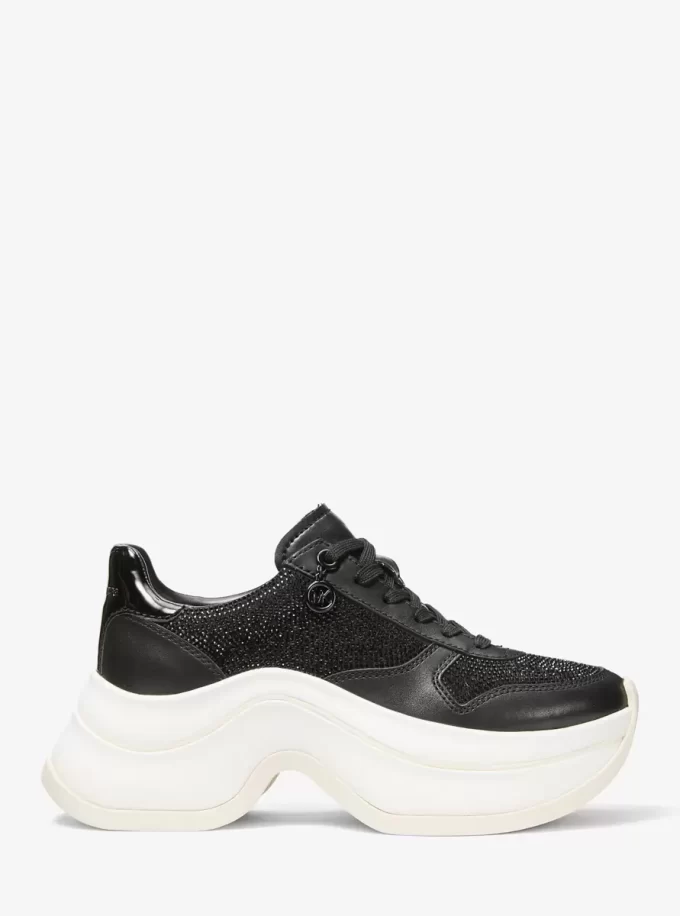 Skórzane buty sportowe Arla Embellished Skórzane buty sportowe Arla Embellished