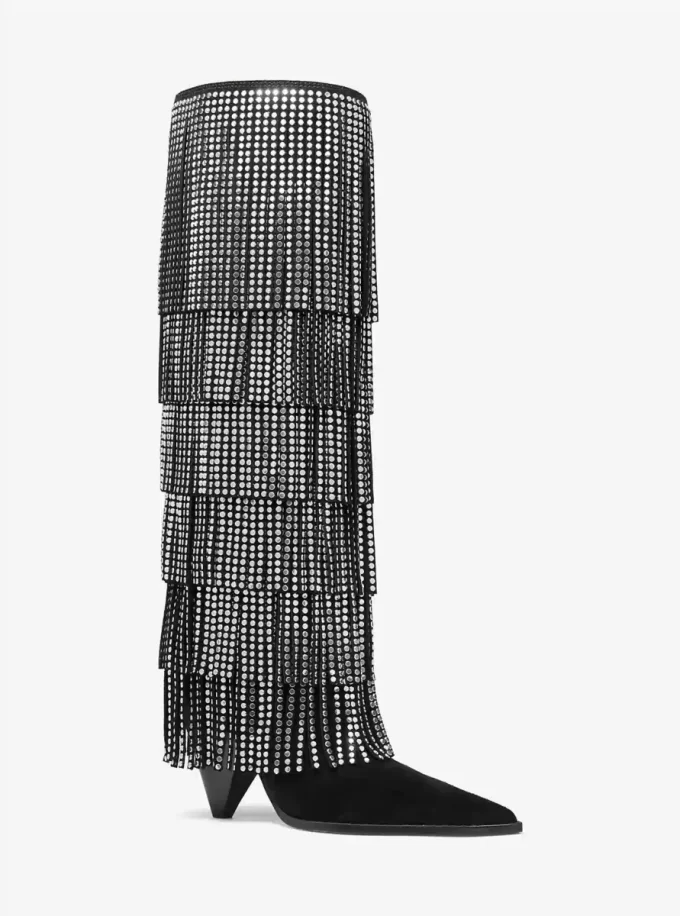 Skórzane buty z frędzlami Jayla Skórzane buty z frędzlami Jayla