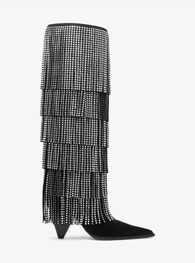 Skórzane buty z frędzlami Jayla Skórzane buty z frędzlami Jayla