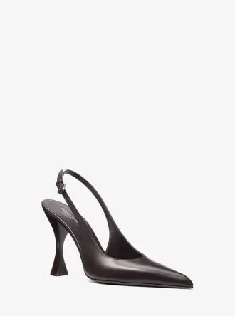 Skórzane czółenka Isabella Slingback