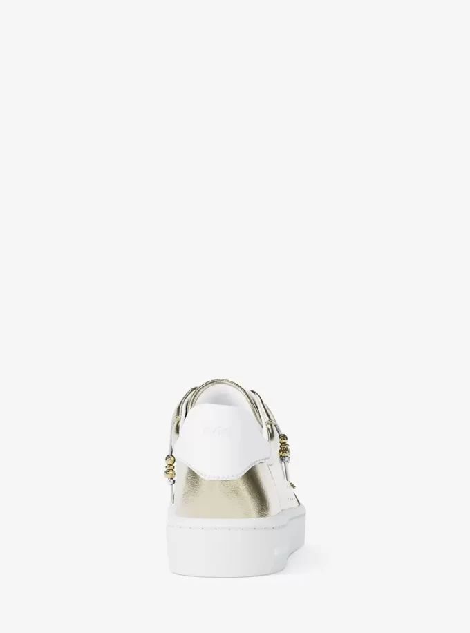 Skórzane trampki Scotty Embellished Metallic Skórzane trampki Scotty Embellished Metallic
