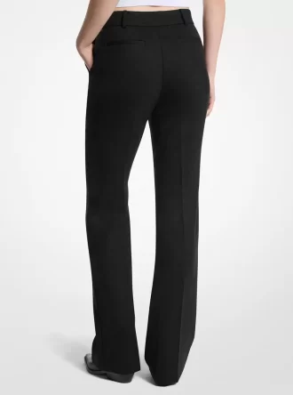 Spodnie Bootcut Stretch z mieszanki wełny