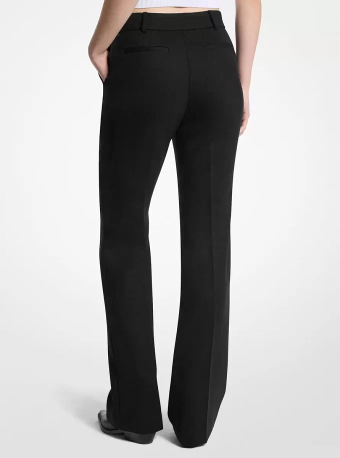 Spodnie Bootcut Stretch z mieszanki wełny Spodnie Bootcut Stretch z mieszanki wełny