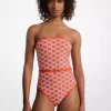 Strój kąpielowy typu bandeau z logo Belter Strój kąpielowy typu bandeau z logo Belter
