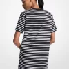 Sukienka w paski z bawełny typu T-shirt Sukienka w paski z bawełny typu T-shirt