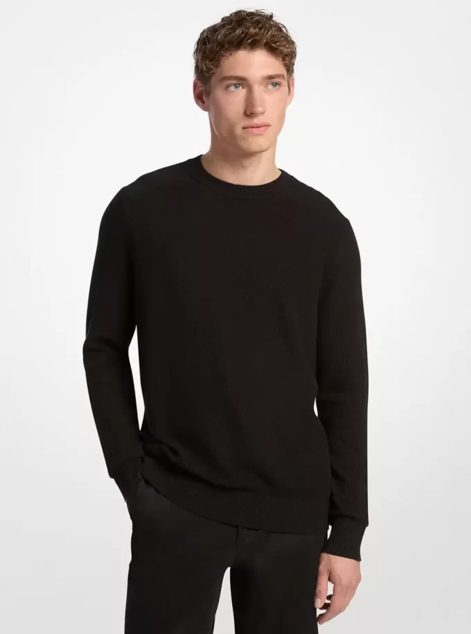 Sweter bawełniany Mouliné Sweter bawełniany Mouliné
