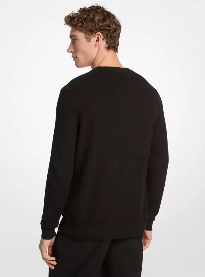 Sweter bawełniany Mouliné Sweter bawełniany Mouliné