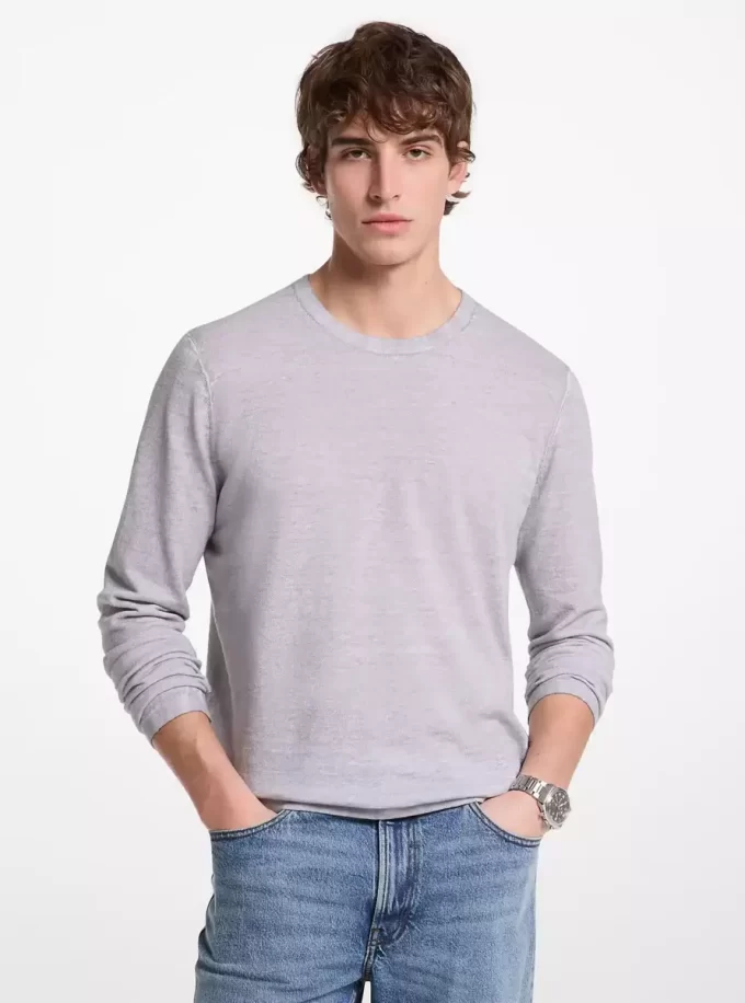 Sweter z lnu i bawełny Sweter z lnu i bawełny
