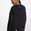 Sweter z mieszanki bawełny z cekinami Sweter z mieszanki bawełny z cekinami