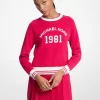 Sweter z mieszanki bawełny z logo Sweter z mieszanki bawełny z logo