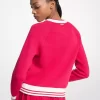 Sweter z mieszanki bawełny z logo Sweter z mieszanki bawełny z logo