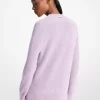 Sweter z mieszanki bawełny z plecionym logo Sweter z mieszanki bawełny z plecionym logo
