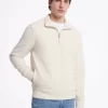 Sweter z mieszanki bawełny z zamkiem do połowy Sweter z mieszanki bawełny z zamkiem do połowy