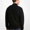 Sweter z mieszanki wełny z zamkiem błyskawicznym na ćwierć Sweter z mieszanki wełny z zamkiem błyskawicznym na ćwierć