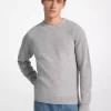 Sweter z okrągłym dekoltem z mieszanki wełny Sweter z okrągłym dekoltem z mieszanki wełny
