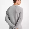 Sweter z okrągłym dekoltem z mieszanki wełny Sweter z okrągłym dekoltem z mieszanki wełny