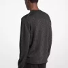 Sweter z wełny metalicznej