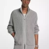 Sweter z zamkiem błyskawicznym z mieszanki wełny