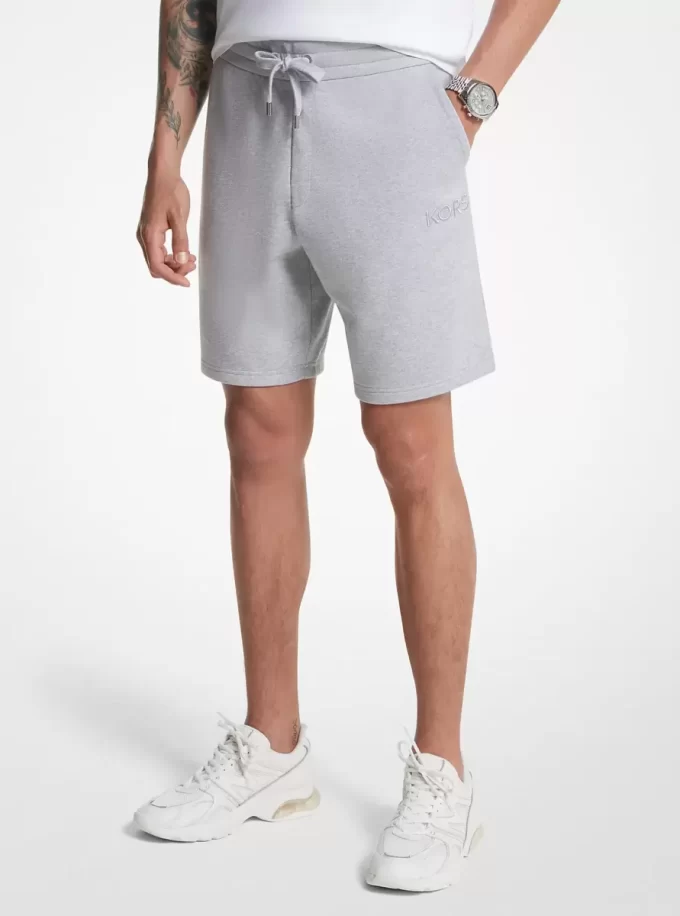 Szorty z mieszanki bawełny i materiału French Terry Szorty z mieszanki bawełny i materiału French Terry