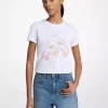 T-shirt z bawełny z cekinami i grafiką T-shirt z bawełny z cekinami i grafiką