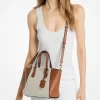 Taryn Small Signature Logo i skórzana torba typu crossbody Taryn Small Signature Logo i skórzana torba typu crossbody