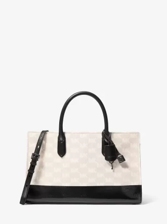 Torba żakardowa Scarlett Medium Logo